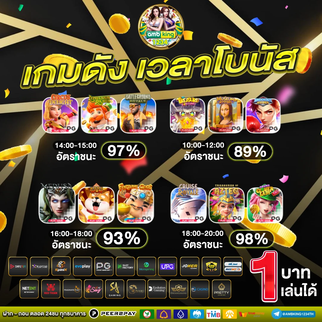 เว็บพนันออนไลน์ ทุกเว็บ - แบนเนอร์โปรโมชั่น